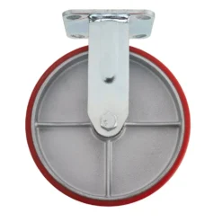 Fixed Plate Fixing Heavy Duty Polyurethane Wheel, 200mm Diameter, S.W.L. 500kg