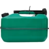 Flat Steel Fuel Can, 10L, Green