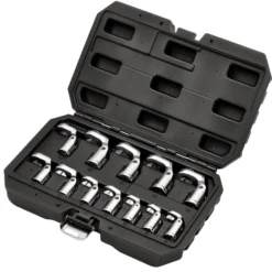 Flexible Crowfoot Socket Wrench Set, 3/8" Sq. Dr. (12 Piece)