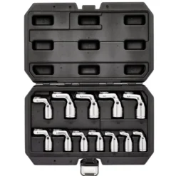 Flexible Crowfoot Socket Wrench Set, 3/8" Sq. Dr. (12 Piece)