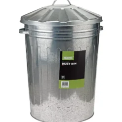 Galvanised Dust Bin, 85L