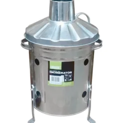 Galvanised Mini Incinerator, 15L