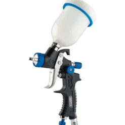 Gravity Feed HVLP Composite Body Air Spray Gun, 100ml