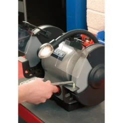 Heavy Duty Bench Grinder with Work light, 200mm, 550W