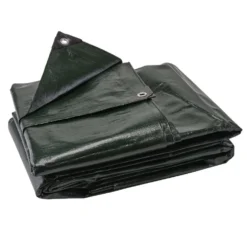 Heavy Duty Polyethylene Tarpaulin, 4 x 6m, Green
