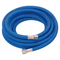 High Visibility Hybrid Air Hose, 5m x 8mm, 1/4" BSP, Blue