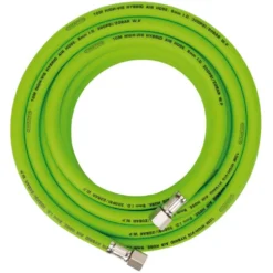 High Visibility Hybrid Air Hose, 10m x 8mm, 1/4" BSP, Green