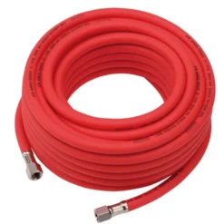 High Visibility Hybrid Air Hose, 15m x 8mm, 1/4" BSP, Red