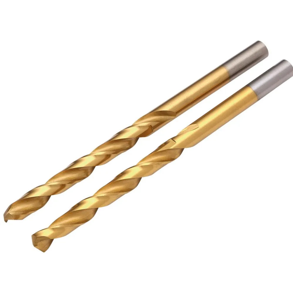 HSS Titanium Nitride Coated Drill Bit, 6 x 43mm (Pack of 2)