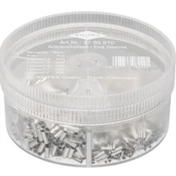 KNIPEX 97 99 910 Assortment Boxes with 1900 Non-Insulated Wire Ferrules, 5 x Wire