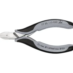 KNIPEX 77 02 115 ESD Electronics Diagonal Cutters, 117mm
