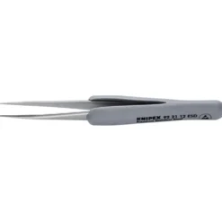 KNIPEX 92 21 12 ESD Precision Tweezers with rubber handles ESD, 112mm