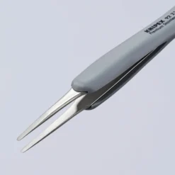 KNIPEX 92 21 11 ESD Precision Tweezers with rubber handles ESD, 123mm