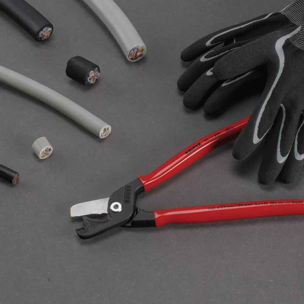 KNIPEX 95 11 225 SB StepCut XL Cable Shears, 225mm