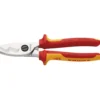 KNIPEX 95 16 200 SB VDE Insulated Cable Shears with Twin Cutting Edge, 200mm