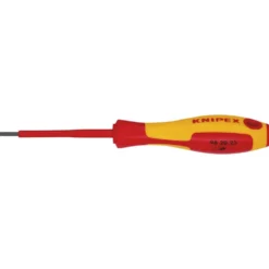KNIPEX 98 20 25 VDE Insulated Slotted Screwdriver, 2.5 x 75mm