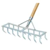 Long Handled Steel Harrow Rake and Scarifier