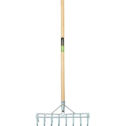 Long Handled Steel Harrow Rake and Scarifier