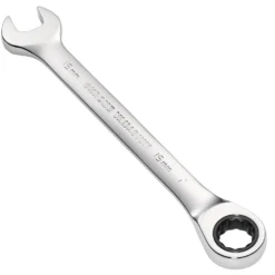 Metric Ratcheting Combination Spanner, 15mm