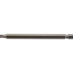 Plain Slot Insert Bit, 4.5mm, 1/4" Hex, 100mm Long (Pack of 1)