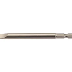 Plain Slot Insert Bit, 8mm, 1/4" Hex, 100mm Long (Pack of 1)