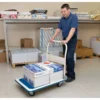 Platform Trolley with Folding Handle, 900 x 600 x 850mm, 300kg
