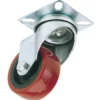 Polyurethane Wheeled Swivel Plate Fixing Castor, 75mm Diameter, S.W.L. 70kg