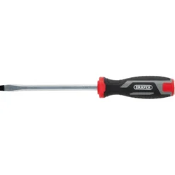 Pound Thru Slotted Soft Grip Screwdriver, SL8 x 150mm