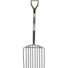 10 Prong Potato Fork with Wood Shaft and MYD Handle