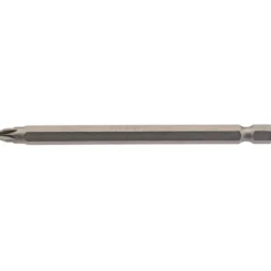 PZ Type Insert Bit, 1/4" Hex, 100mm Long, No.2 (Pack of 1)