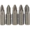 PZ Type Insert Bit, 1/4" Hex, 25mm Long, No.2 (Pack of 5)