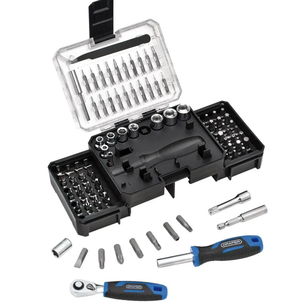 Ratchet and Screwdriver Bit Set (92 Piece)