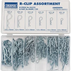 R-Clip Assortment (150 Piece)