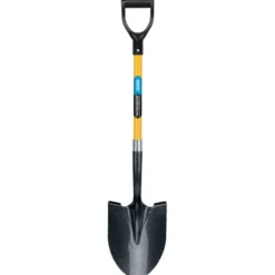 Round Point Builders Shovel with Fibreglass Shaft