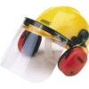 Safety Helmet with Ear Muffs and Visor