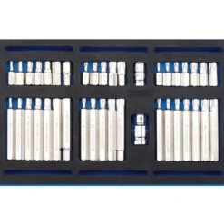 Screwdriver Insert Bit Set in 1/4 Drawer EVA Insert Tray (40 Piece)