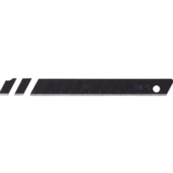 Snap-Off Segment Knife Blades, 9mm, Black (Pack of 10)