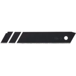 Snap-Off Segment Knife Blades, 18mm, Black (Pack of 10)