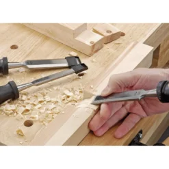 Soft Grip Bevel Edge Wood Chisel Set (4 Piece)