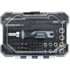 Soft Grip Ratchet Screwdriver and Bit Set (55 Piece)