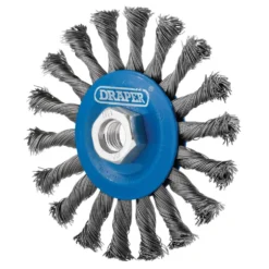 Steel Twist-Knot Flat Wire Wheel Brush, 115mm, M14