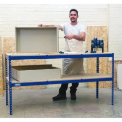 Steel Workbench, 1800 x 600 x 900mm