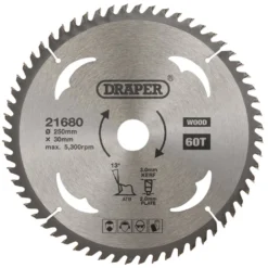 TCT Circular Saw Blade for Wood, 250 x 30mm, 60T