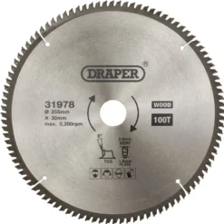 TCT Triple Chip Grind Circular Saw Blade, 255 x 30mm, 100T