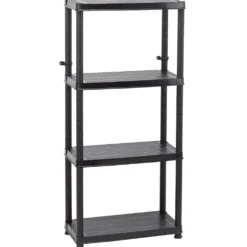 4 Tier Plastic Shelving Unit
