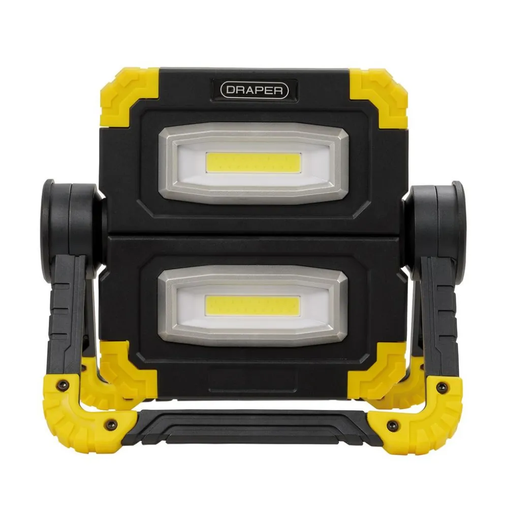 Twin COB LED Rechargeable Work Light, 10W, 850 Lumens, Micro USB Cable Supplied