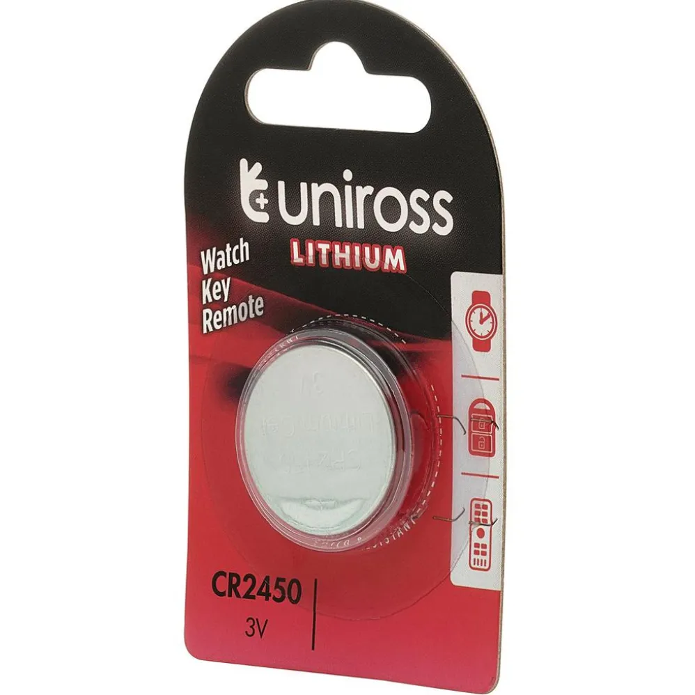 Uniross Lithium Coin Cell CR2450 Battery
