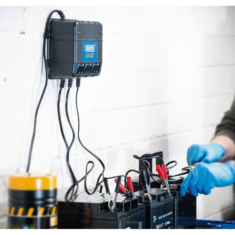 6/12V 3 Bank Charger Station
