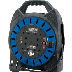 230V Four Socket Cable Reel, 25m
