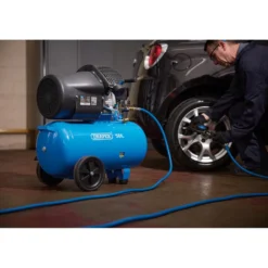 230V 50L Direct Drive V-Twin Air Compressor, 2.2kW/3HP